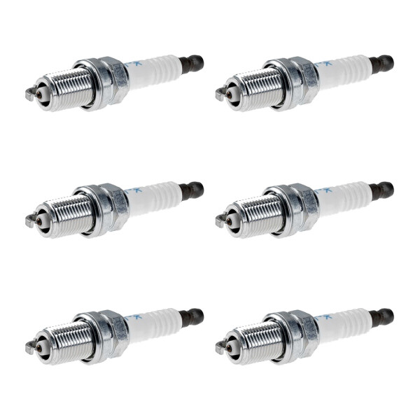 6 Spark Plugs fixed SAE connection NGK aftermarket expertise for e.g. SAAB 9-5