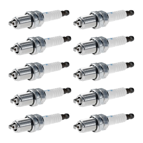 10 Spark Plugs fixed SAE connection NGK aftermarket expertise for e.g. SAAB 9-5