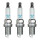 3 Spark Plugs fixed SAE connection NGK IAM-Expertise V-Line for e.g. AUDI A4