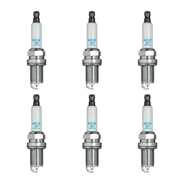 6 Spark Plugs fixed SAE connection NGK IAM-Expertise V-Line for e.g. AUDI A4