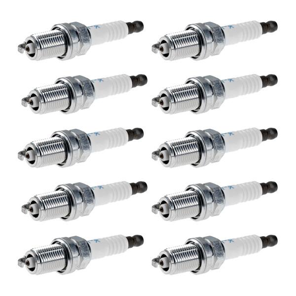 10 Spark Plugs fixed SAE connection NGK aftermarket expertise for e.g. SAAB 9-3