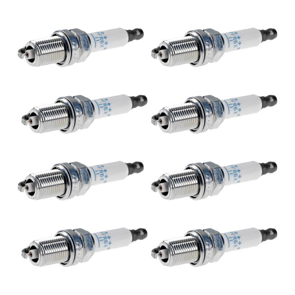 8 Spark Plugs fixed SAE connection NGK aftermarket expertise for e.g. AUDI A6