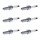 6 Spark Plugs fixed SAE connection NGK IAM expertise for e.g. OPEL VECTRA