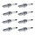 8 Spark Plugs fixed SAE connection NGK IAM expertise for e.g. OPEL VECTRA