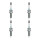 4 Spark Plugs fixed SAE connection NGK V-Line for e.g. NISSAN QASHQAI