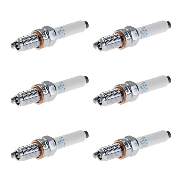 6 Zündkerzen mit Flachdichtsitz NGK Aftermarket-Expertise für u.a. AUDI A3