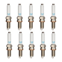 10 Spark Plugs with flat seal seat NGK IAM expertise for...