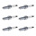 6 Spark Plugs fixed SAE connection NGK suitable for e.g. NISSAN X-TRAIL