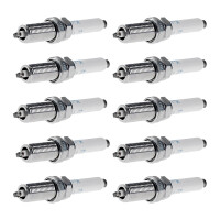 10 Spark Plugs with flat seal seat NGK IAM expertise for...