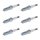 6 Spark Plugs fixed SAE connection NGK suitable for e.g. ALFA ROMEO 159