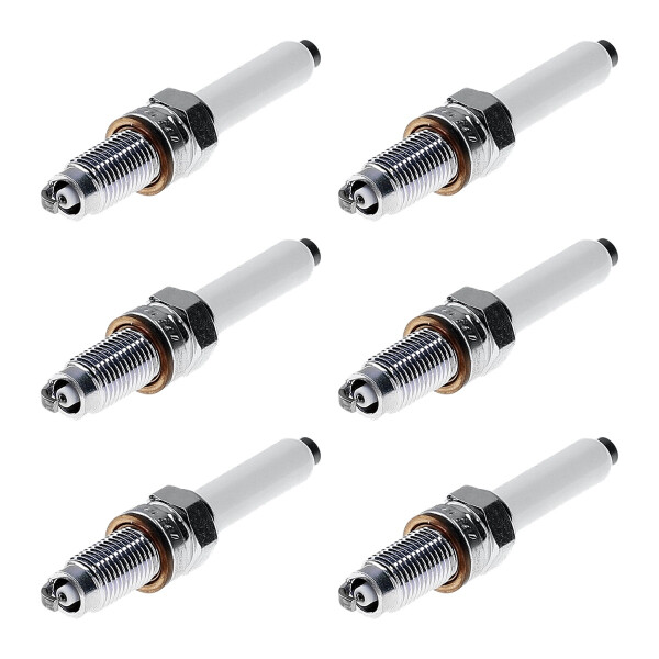 6 Spark Plugs with flat seal seat NGK IAM-Expertise V-Line for VW GOLF