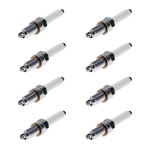8 Spark Plugs with flat seal seat NGK IAM-Expertise V-Line for VW GOLF