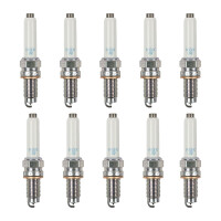 10 Spark Plugs with flat seal seat NGK IAM expertise for...