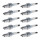 10 Spark Plugs fixed SAE connection NGK aftermarket expertise for MITSUBISHI