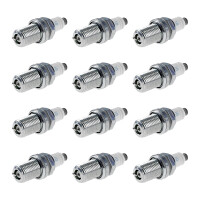 12 Spark Plugs with flat seal seat NGK IAM expertise for...