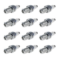 12 Spark Plugs with flat seal seat NGK IAM expertise for...