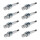 8 Spark Plugs fixed SAE connection NGK IAM-Expertise for various vehicles