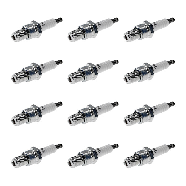 12 Spark Plugs fixed SAE connection NGK IAM-Expertise for various vehicles