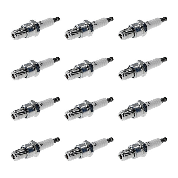 12 Spark Plugs fixed SAE connection NGK IAM-Expertise for various vehicles