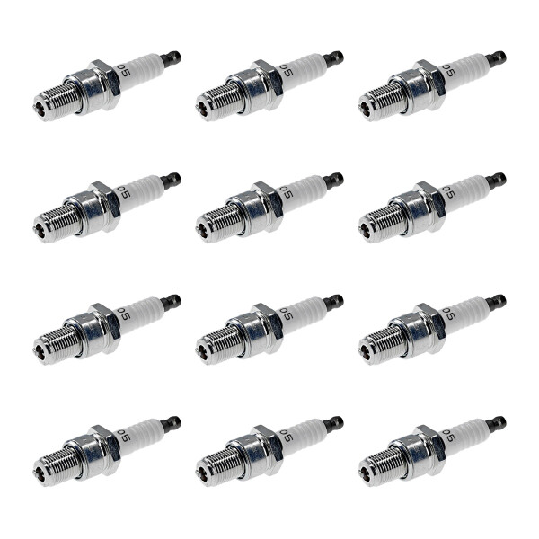 12 Spark Plugs fixed SAE connection NGK IAM-Expertise for various vehicles