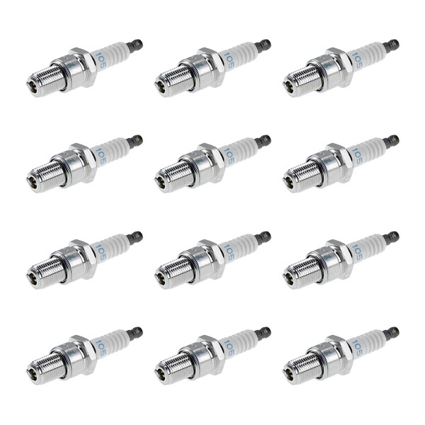 12 Spark Plugs fixed SAE connection NGK IAM-Expertise for various vehicles