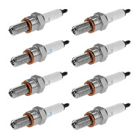 8 Spark Plugs with flat seal seat NGK suitable for YAMAHA...