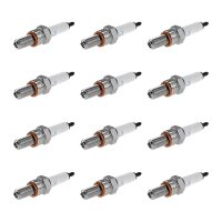 12 Spark Plugs with flat seal seat NGK suitable for...