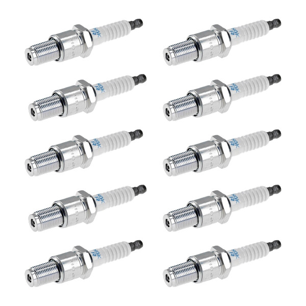10 Spark Plugs fixed SAE connection NGK aftermarket expertise for MAZDA