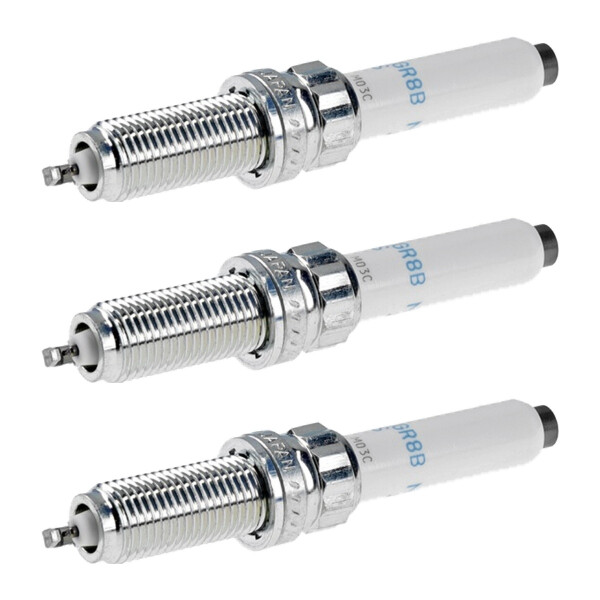 3 Spark Plugs with flat seal seat NGK suitable for BMW 5 Series and others
