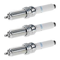 3 Spark Plugs with flat seal seat NGK suitable for BMW 5...