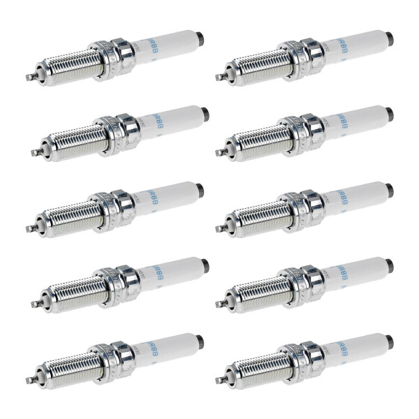 10 Spark Plugs with flat seal seat NGK suitable for BMW 5 Series and others