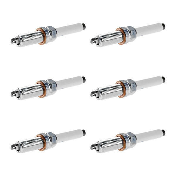 6 Zündkerzen mit Flachdichtsitz NGK für u.a. MERCEDES-BENZ E-KLASSE