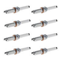 8 Spark Plugs with flat seal seat NGK for MERCEDES-BENZ...
