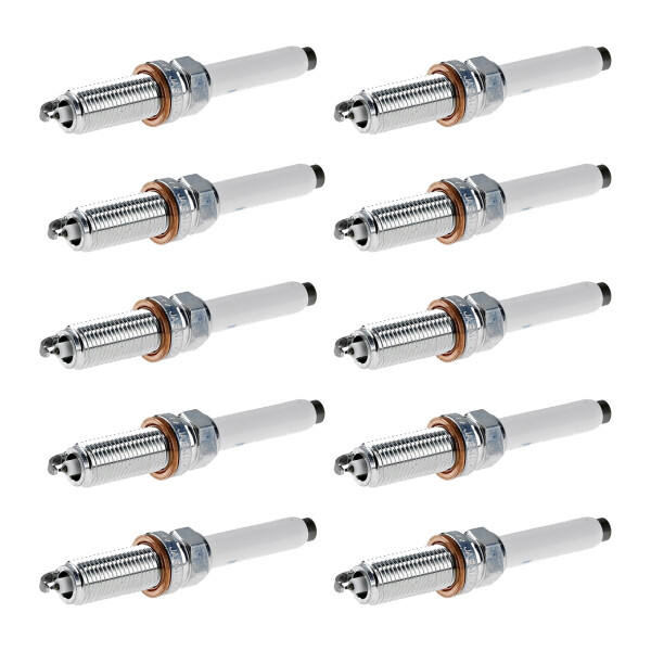 10 Spark Plugs with flat seal seat NGK for MERCEDES-BENZ E-CLASS and others