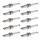 10 Spark Plugs with flat seal seat NGK for MERCEDES-BENZ E-CLASS and others