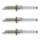3 Spark Plugs with flat seal seat NGK for MERCEDES-BENZ C-CLASS and others