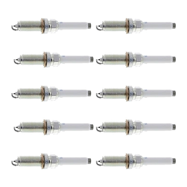 10 Zündkerzen mit Flachdichtsitz NGK für u.a. MERCEDES-BENZ C-KLASSE