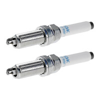2 Spark Plugs with flat seal seat NGK for MERCEDES-BENZ...