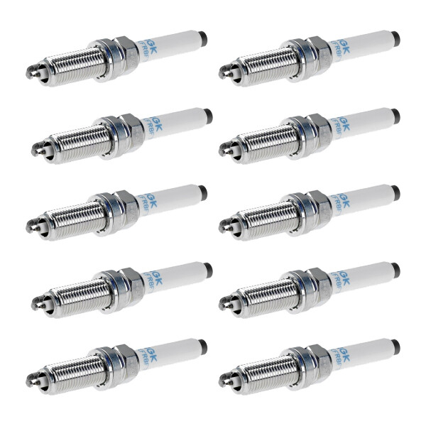 10 Zündkerzen mit Flachdichtsitz NGK für u.a. MERCEDES-BENZ C-KLASSE