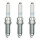 3 Spark Plugs with flat seal seat 5.5 Ohm NGK for BMW 1 Series and others