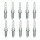 10 Spark Plugs with flat seal seat 5.5 Ohm NGK for BMW 1 Series and others