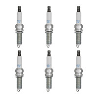 6 Spark Plugs suppressed 5 kOhm NGK suitable for HYUNDAI...