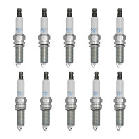 10 Spark Plugs suppressed 5 kOhm NGK suitable for HYUNDAI...