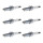 6 Spark Plugs fixed SAE connection NGK suitable for SUZUKI SX4 and others