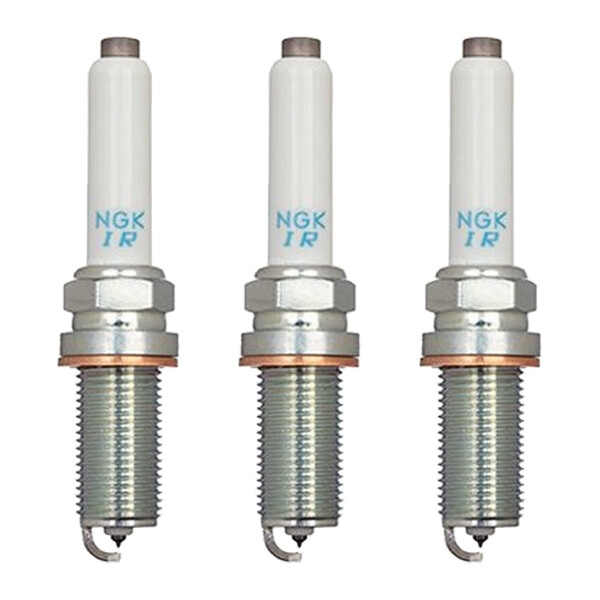 3 Spark Plugs terminal design ring cup-shaped 1.4 Ohm NGK for e.g. VW GOLF