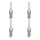 4 Spark Plugs terminal design ring cup-shaped 1.4 Ohm NGK for e.g. VW GOLF