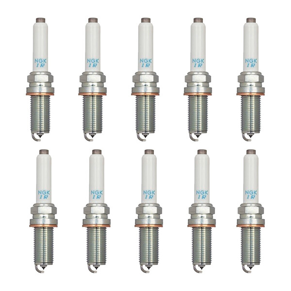 10 Spark Plugs terminal design ring cup-shaped 1.4 Ohm NGK for e.g. VW GOLF