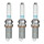 3 Spark Plugs with flat seal seat 1.4 Ohm NGK for AUDI A7 and others