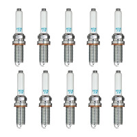 10 Spark Plugs with flat seal seat 1.4 Ohm NGK for AUDI...