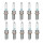 10 Spark Plugs with flat seal seat 1.4 Ohm NGK for AUDI A7 and others